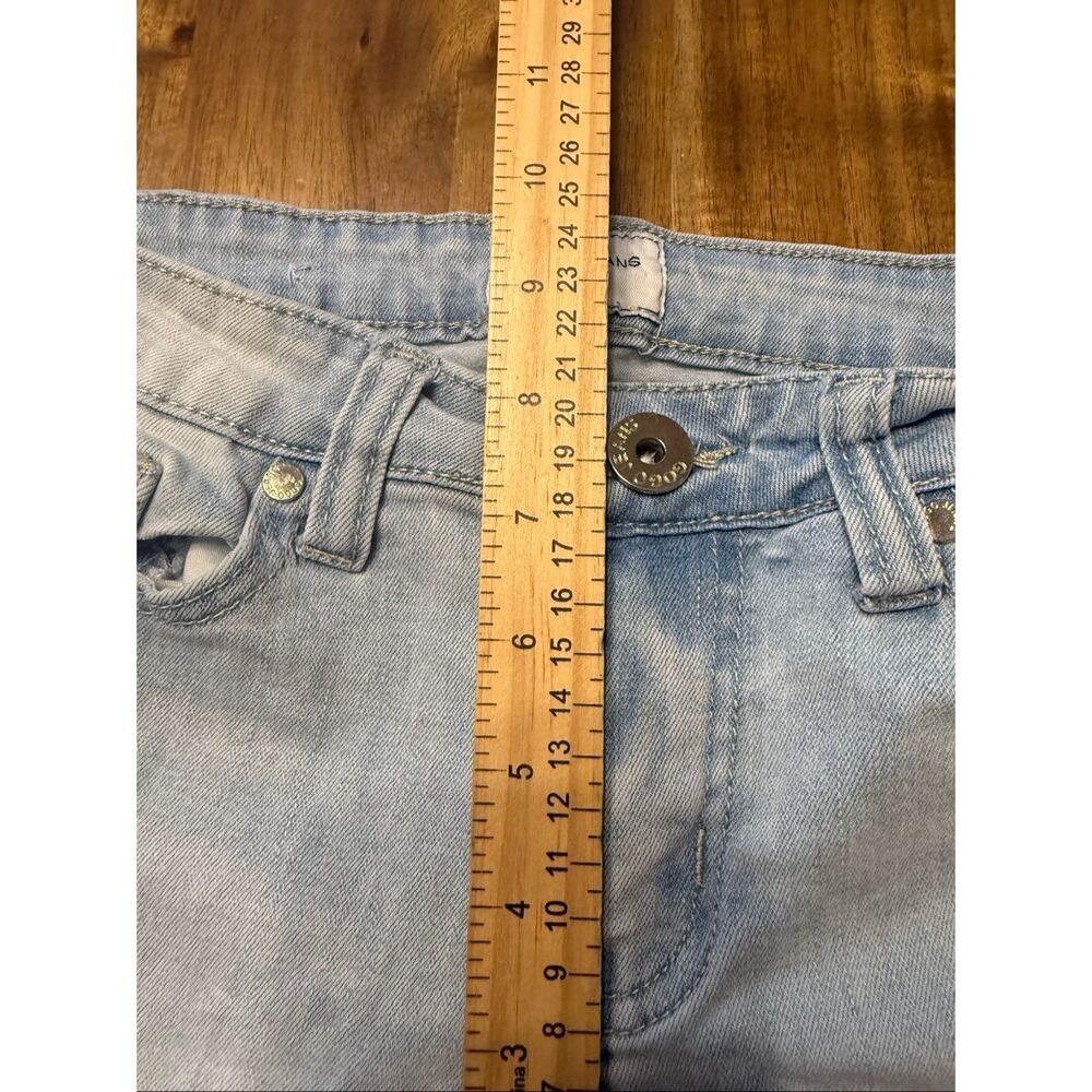 GoGo Jeans USA Distressed Cropped Denim Jeans Size 5 - Picture 6 of 7